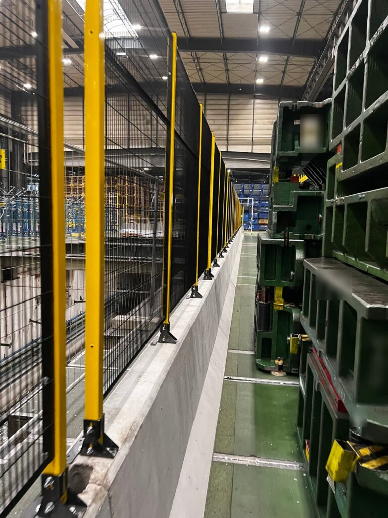 Portfolio Wygrodzenie, detal mocowania słupków